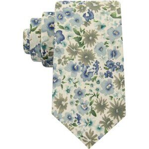 Mens Floral Cotton Tie Skinny Necktie Wedding Party Formal Suit Accessory